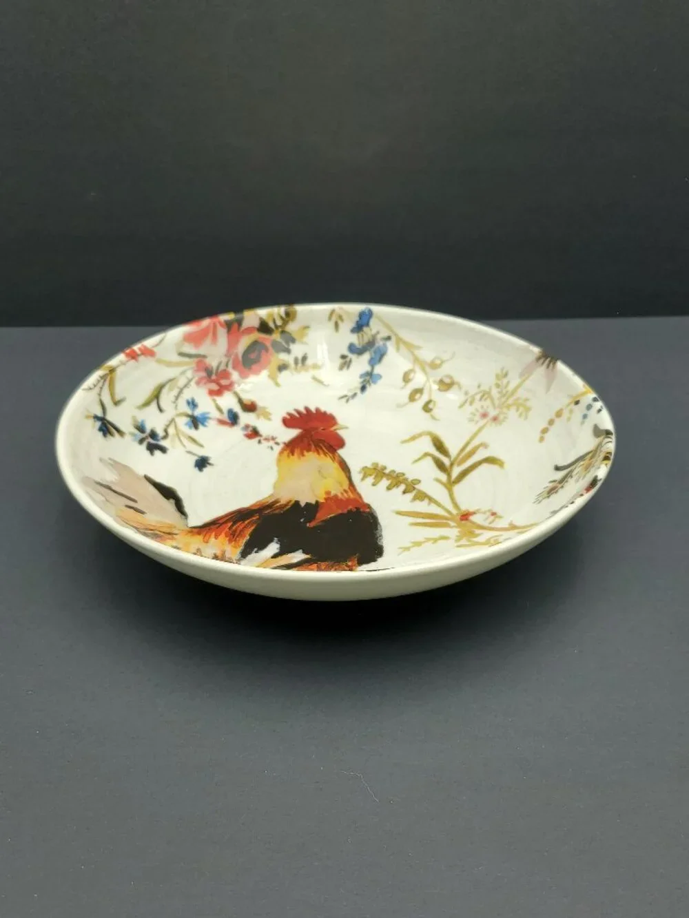 Williams-Sonoma Rooster Francais Soup Pasta Bowl Salad Serving Bowl